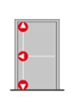 Dormakaba PHA 2000 Naturel Tek Kanat 3 Noktadan Kilitleme 2270 mm - Dış Kol Dahil